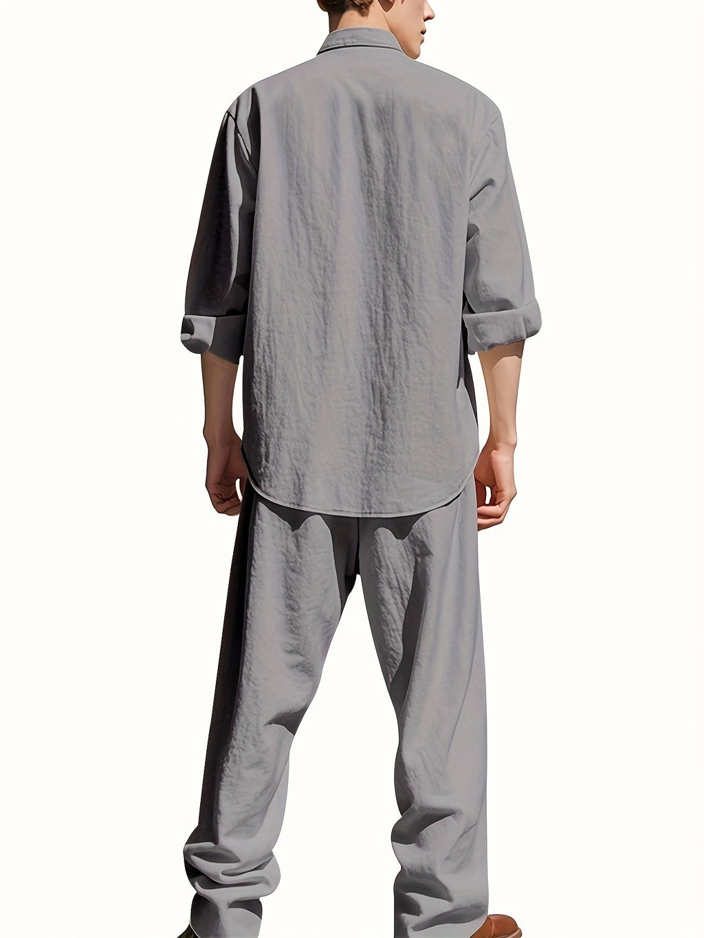 Owen Men's Casual Linen Set – view 10