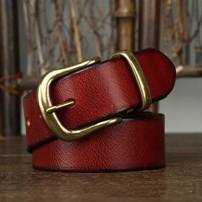 Valdrin Men's Handcrafted Leather Belt – view 9