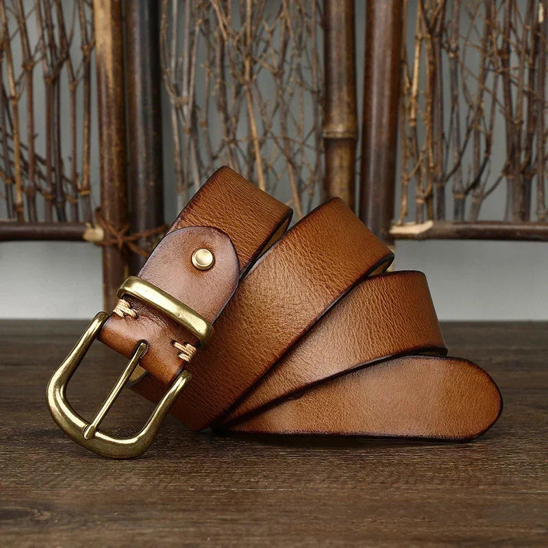 Valdrin Men's Handcrafted Leather Belt – view 7