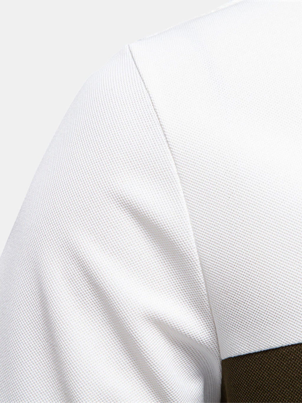 Men's Contrast Piqué V-Neck Polo Shirt – view 13