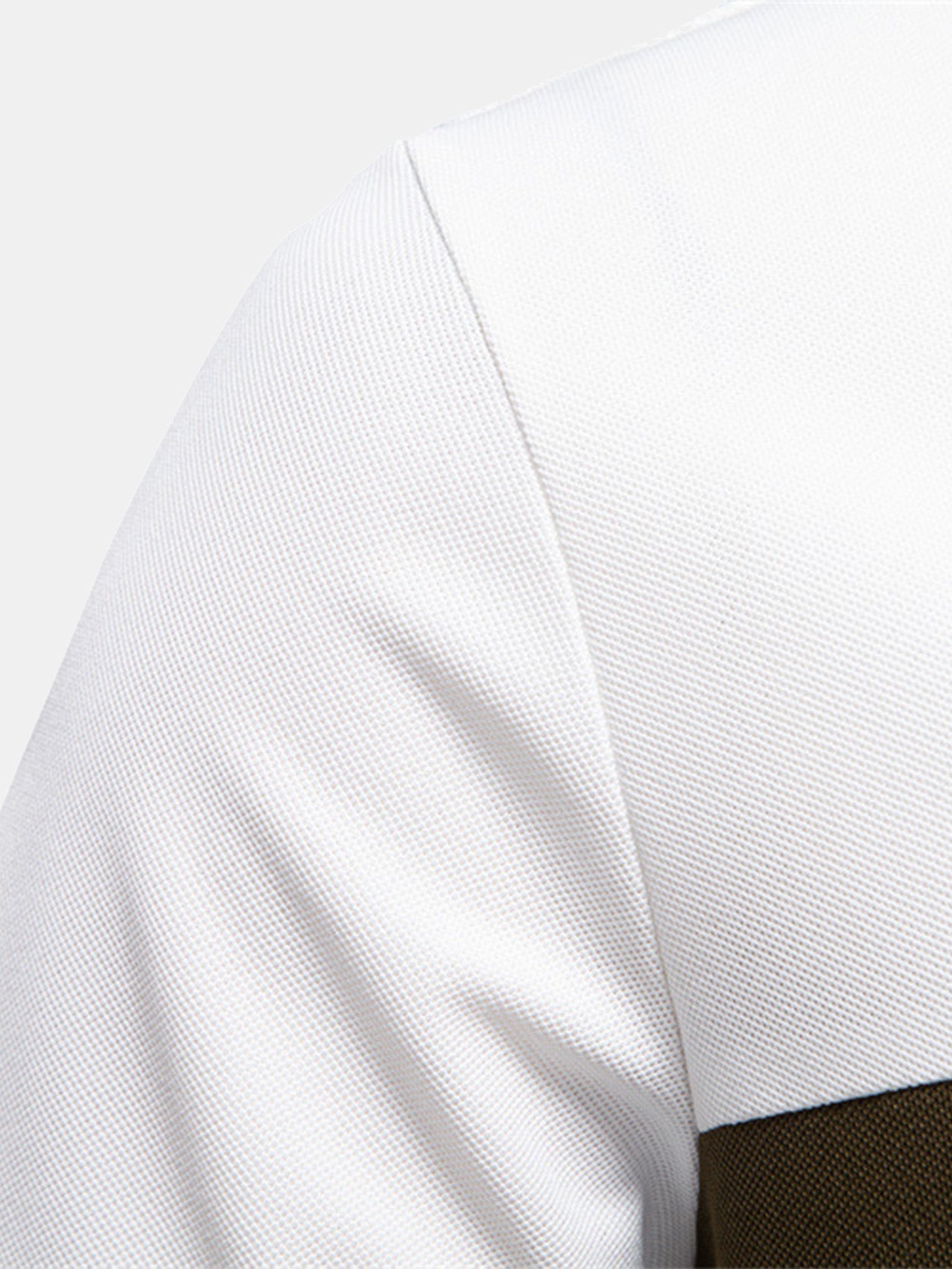 Men's Contrast Piqué V-Neck Polo Shirt – view 13