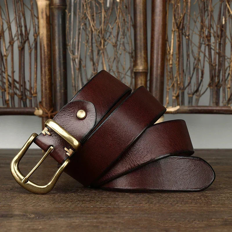 Valdrin Men's Handcrafted Leather Belt – view 6