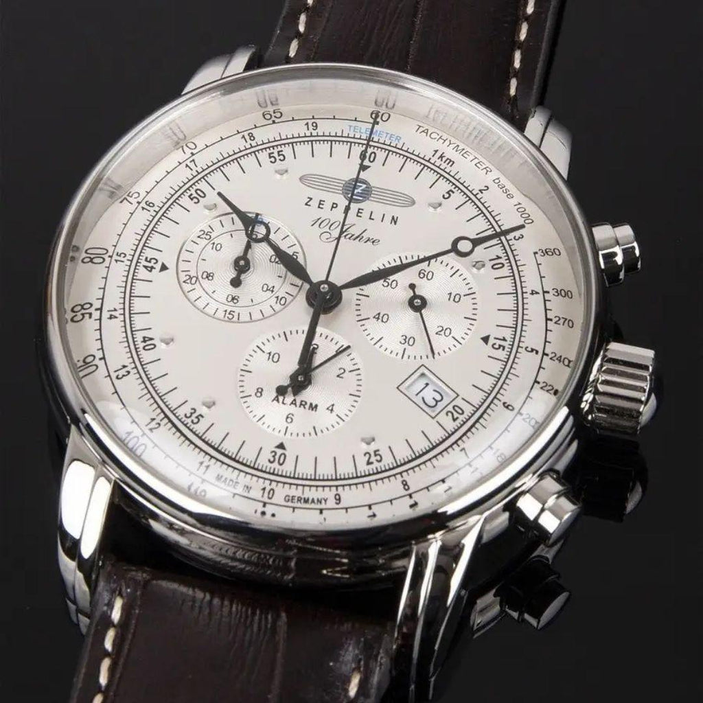 Men's 100 Years Leather Strap Watch – view 3