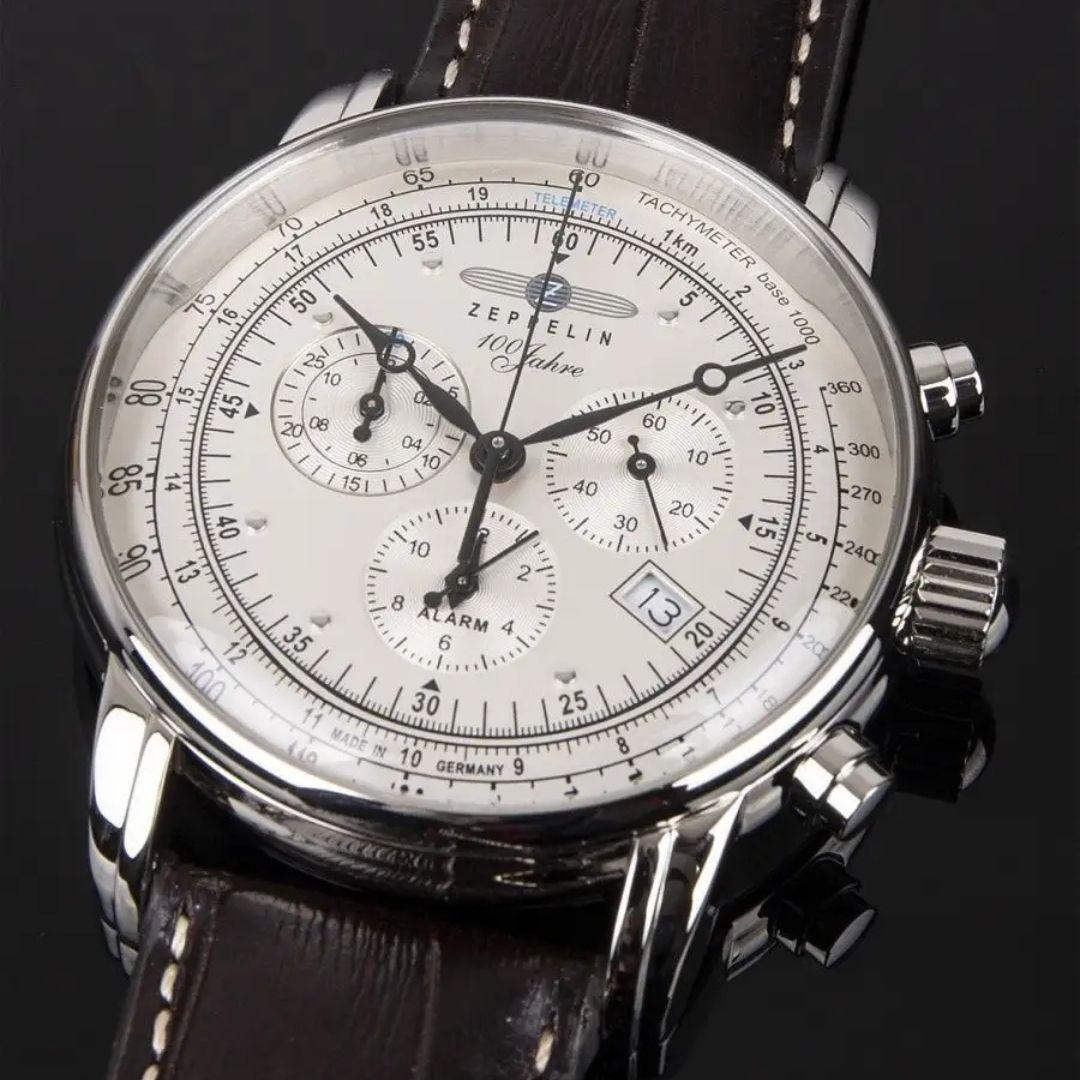 Men's 100 Years Leather Strap Watch – view 3