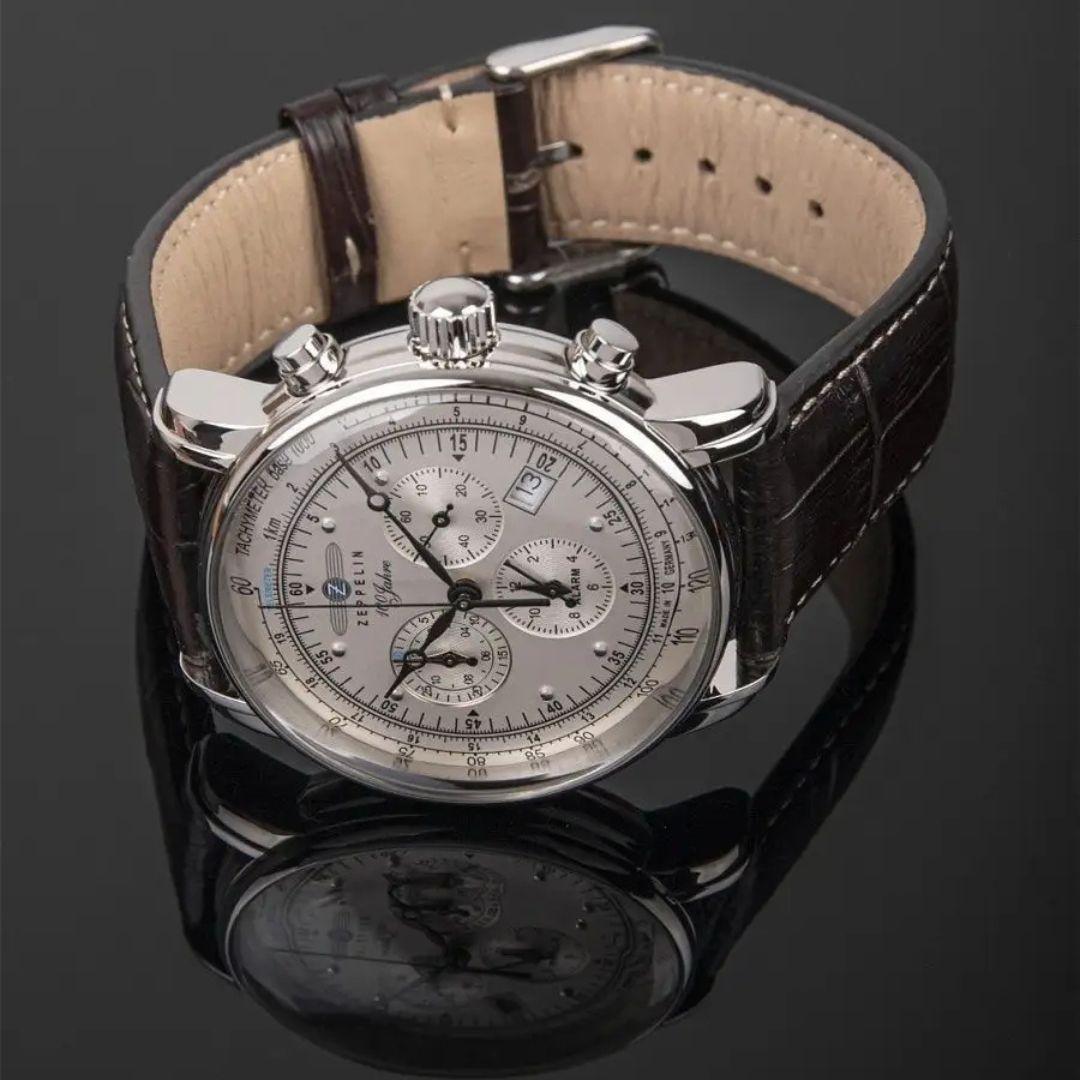 Men's 100 Years Leather Strap Watch – view 6
