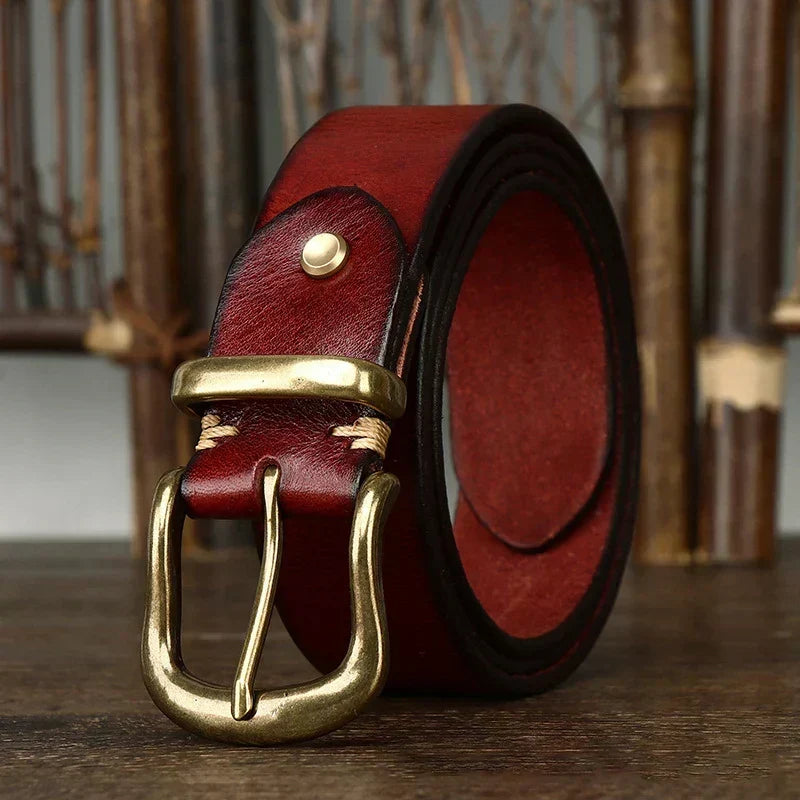 Valdrin Men's Handcrafted Leather Belt – view 3