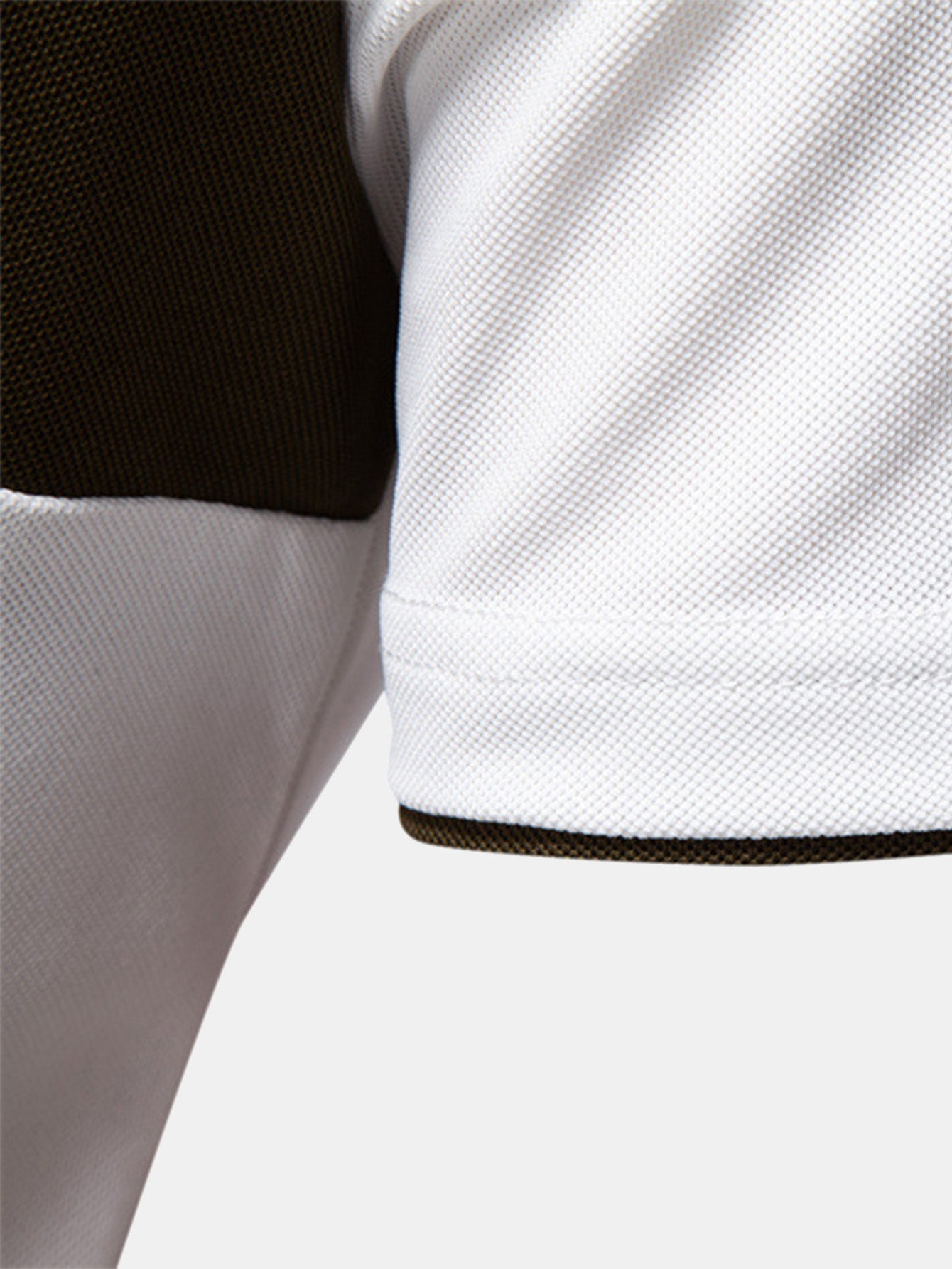 Men's Contrast Piqué V-Neck Polo Shirt – view 12