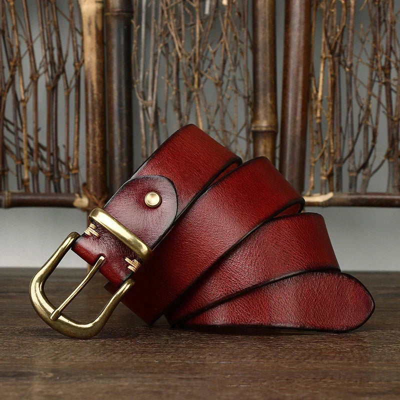 Valdrin Men's Handcrafted Leather Belt – view 10
