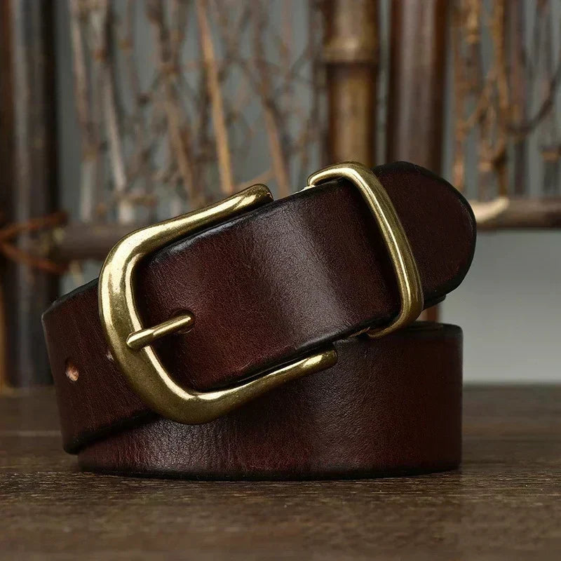 Valdrin Men's Handcrafted Leather Belt – view 5