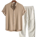 Leo Men's Santorini Linen Summer Set – Belgravia Wear