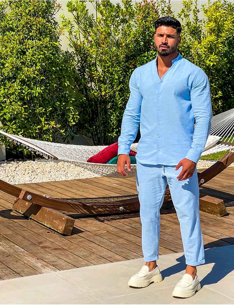 Theo Men's Linen Co-Ord Set – view 7