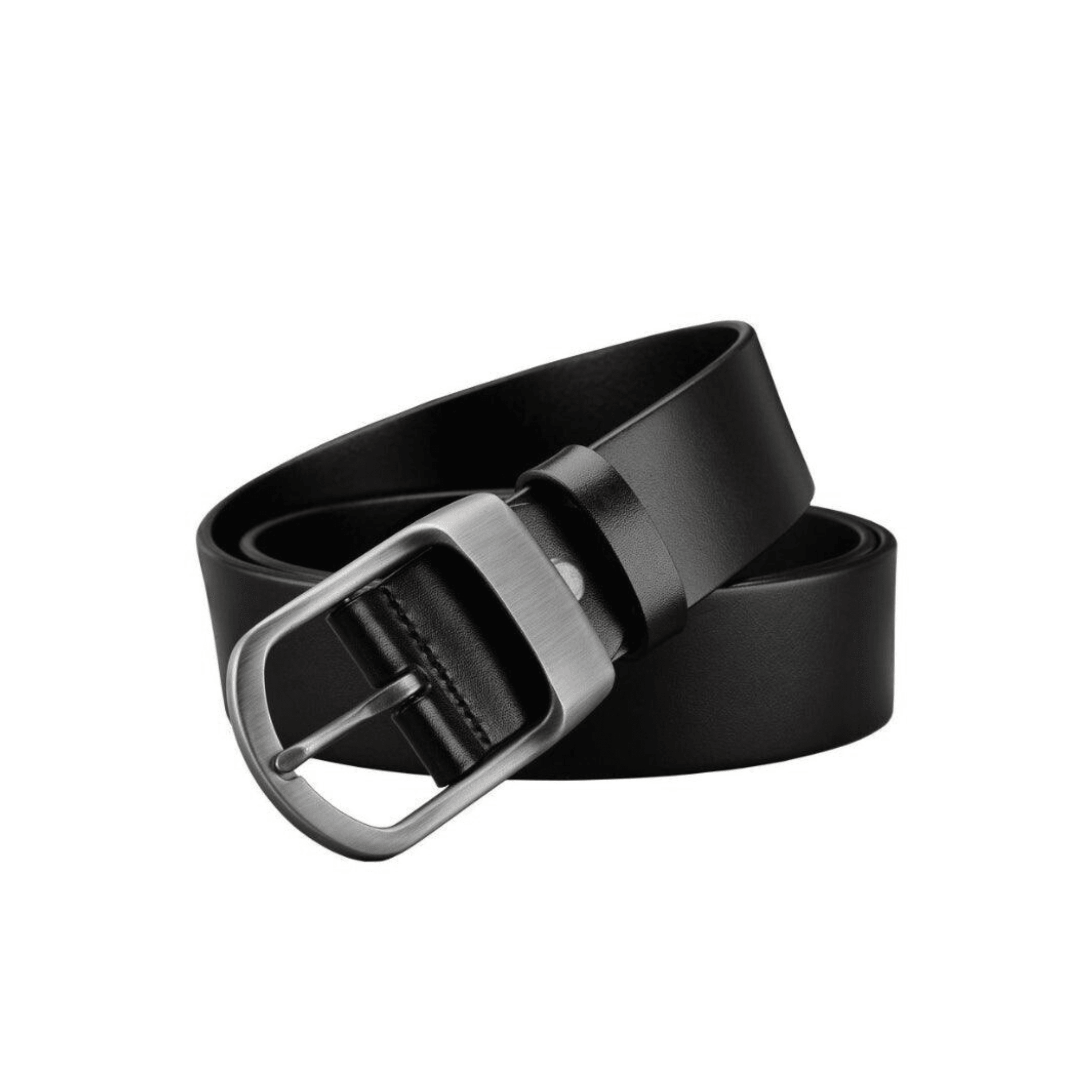 Vintage Men's Matte Buckle Leather Belt – view 4