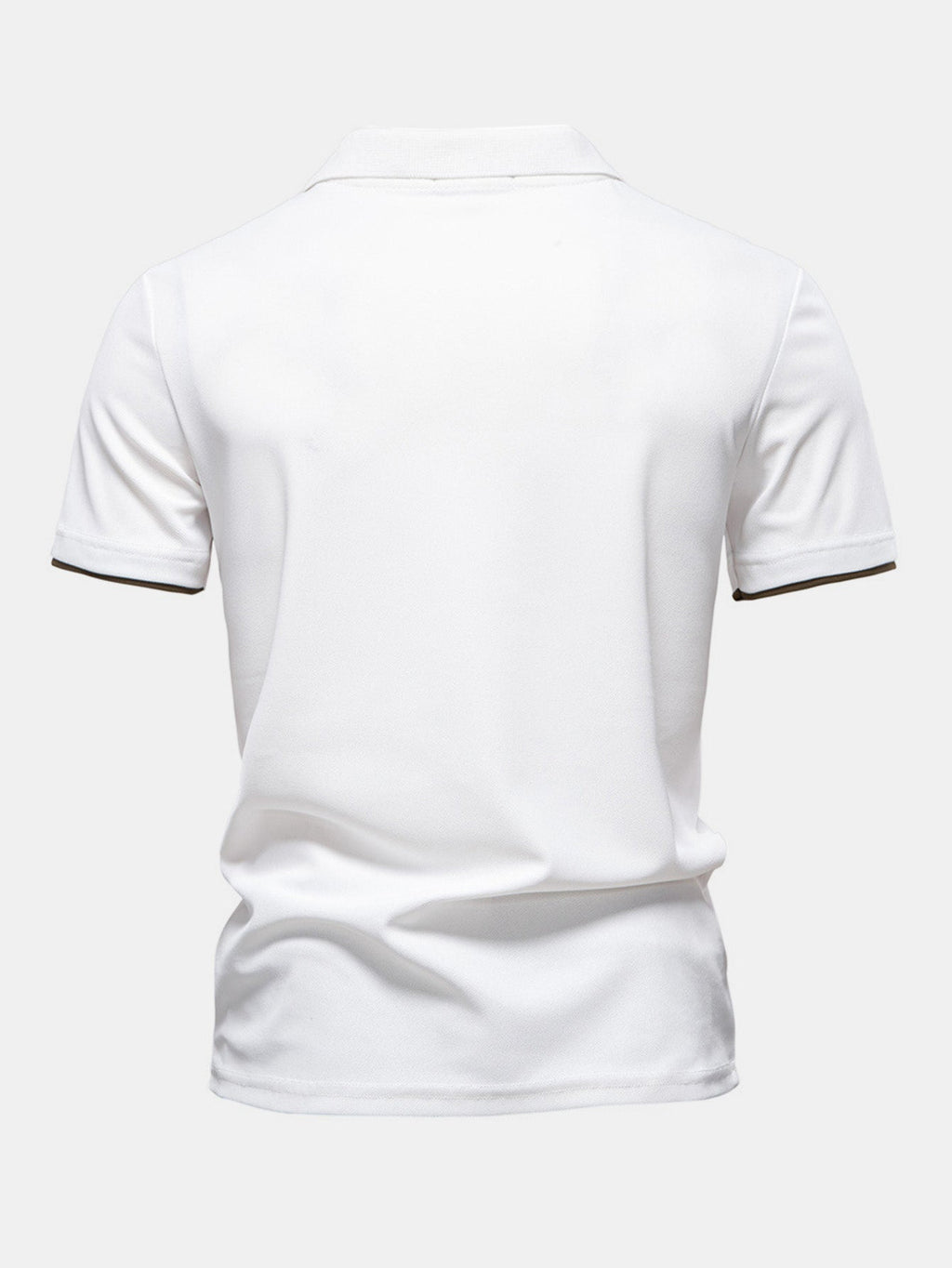 Men's Contrast Piqué V-Neck Polo Shirt – view 2