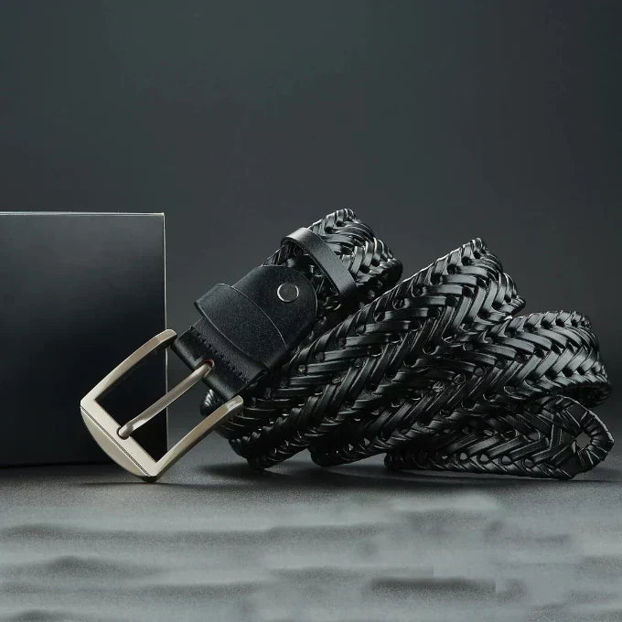 Men's Handcrafted Braided Leather Belt – view 2