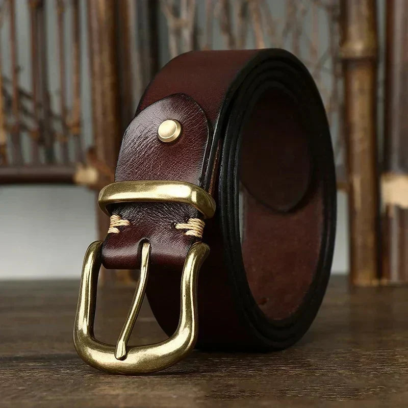 Valdrin Men's Handcrafted Leather Belt – view 4