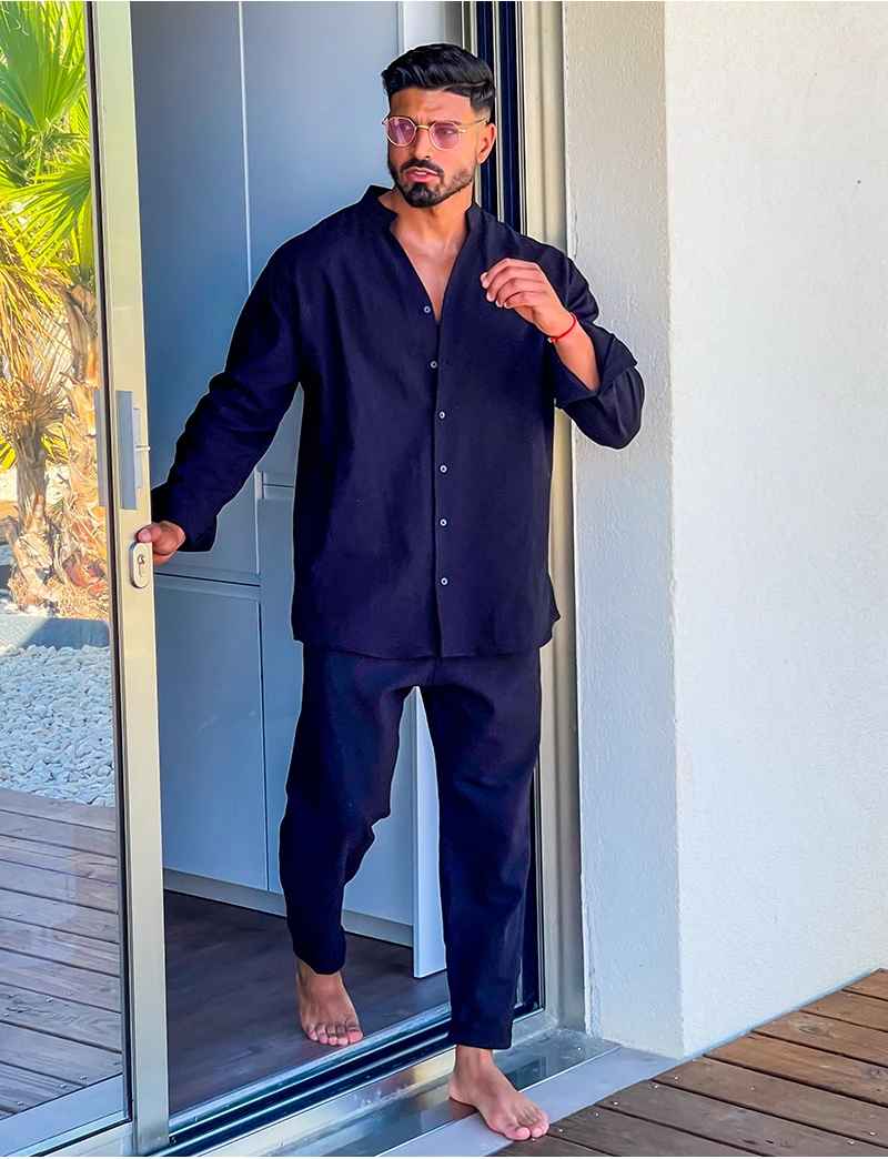 Theo Men's Linen Co-Ord Set – view 4