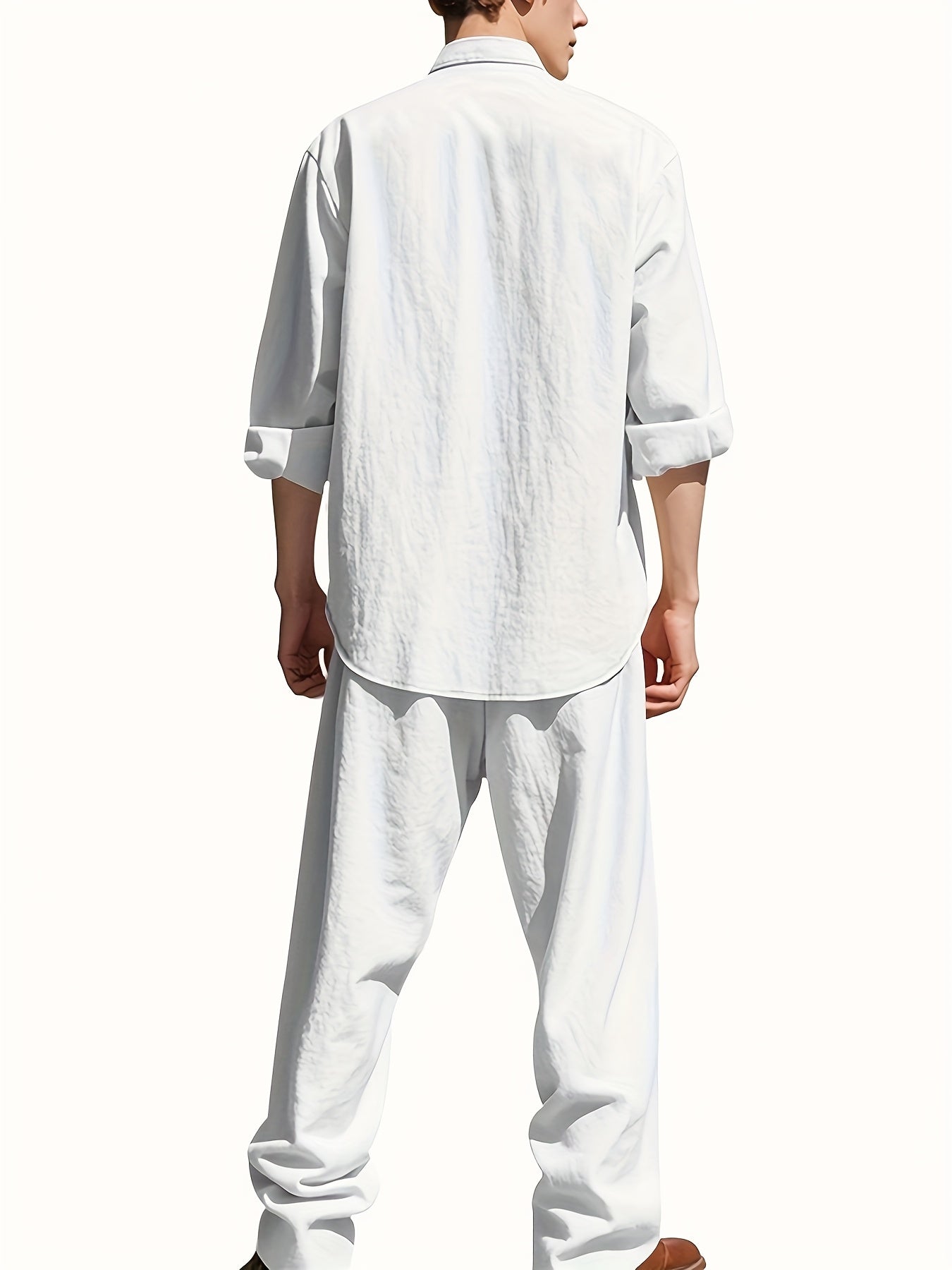 Owen Men's Casual Linen Set – view 4