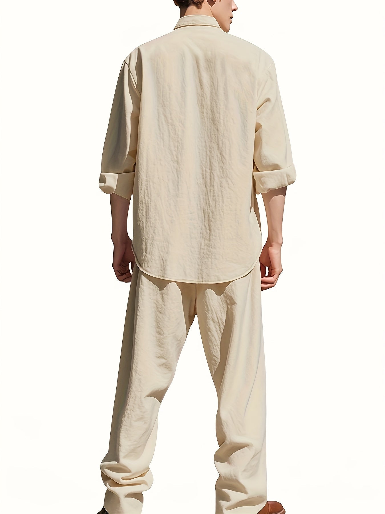 Owen Men's Casual Linen Set – view 2