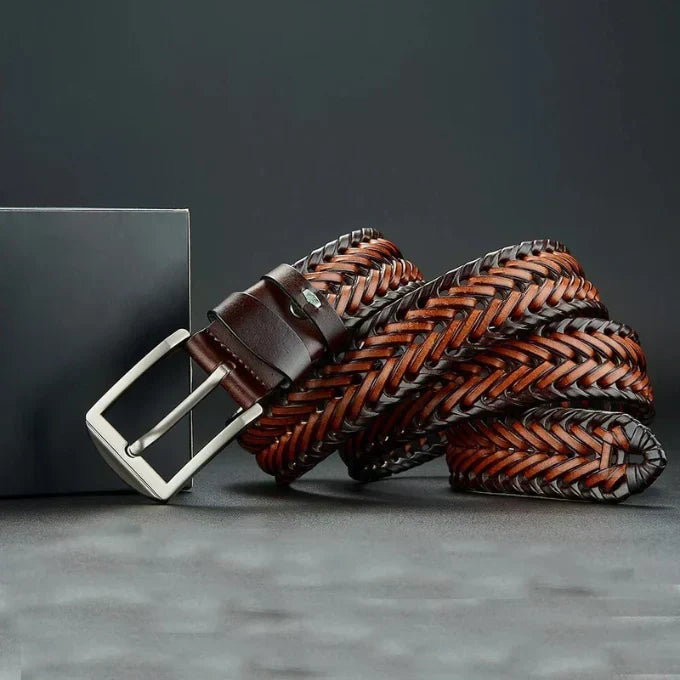 Men's Handcrafted Braided Leather Belt – view 4