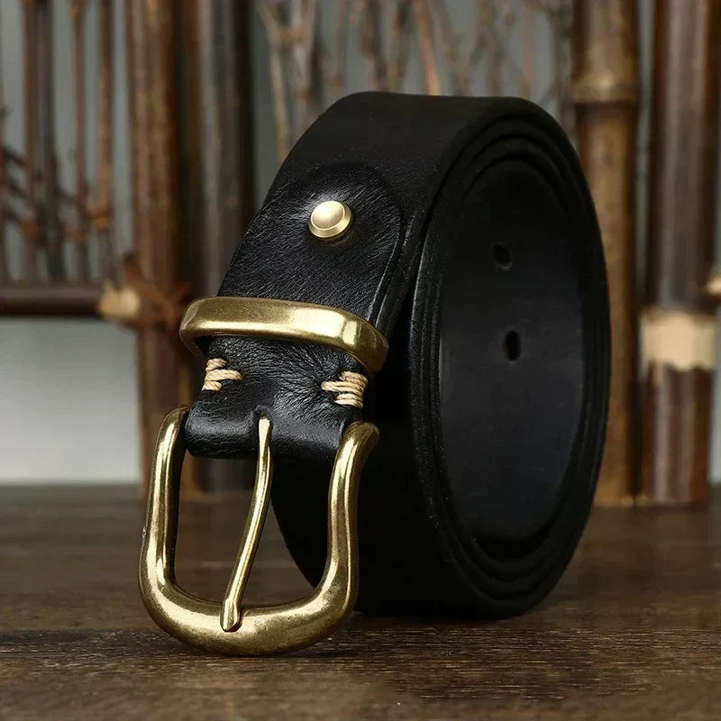 Valdrin Men's Handcrafted Leather Belt – view 2