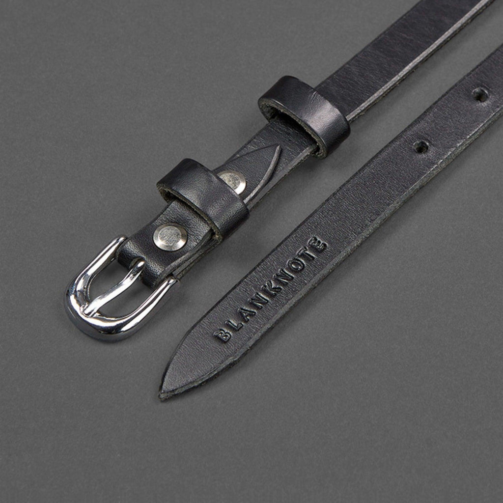 Handmade Narrow Leather Belt – view 5