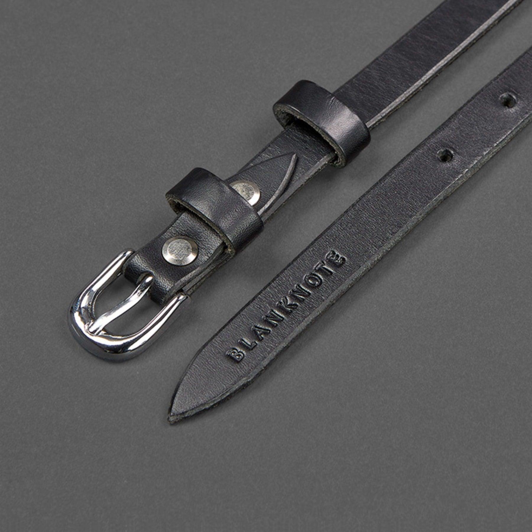 Handmade Narrow Leather Belt – view 5