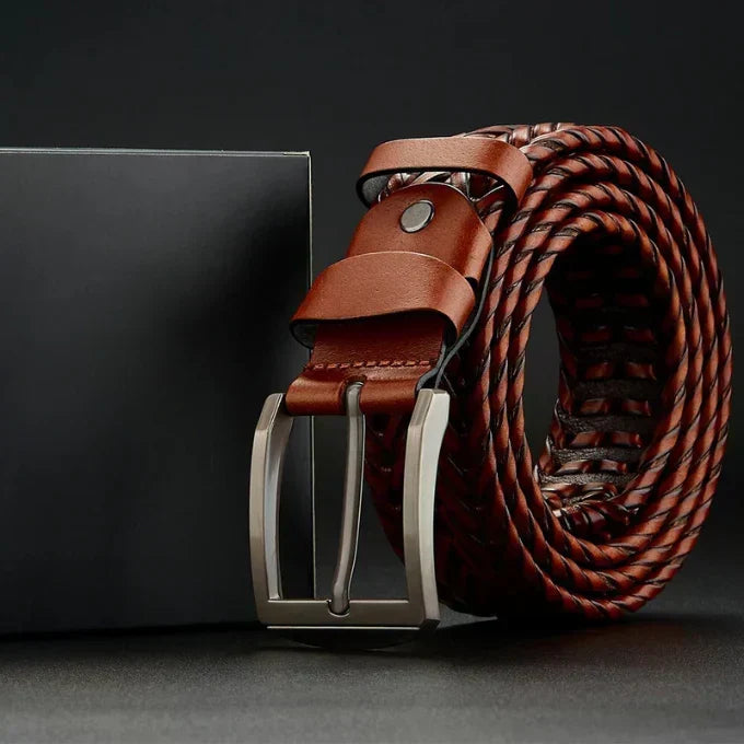 Men's Handcrafted Braided Leather Belt – view 5