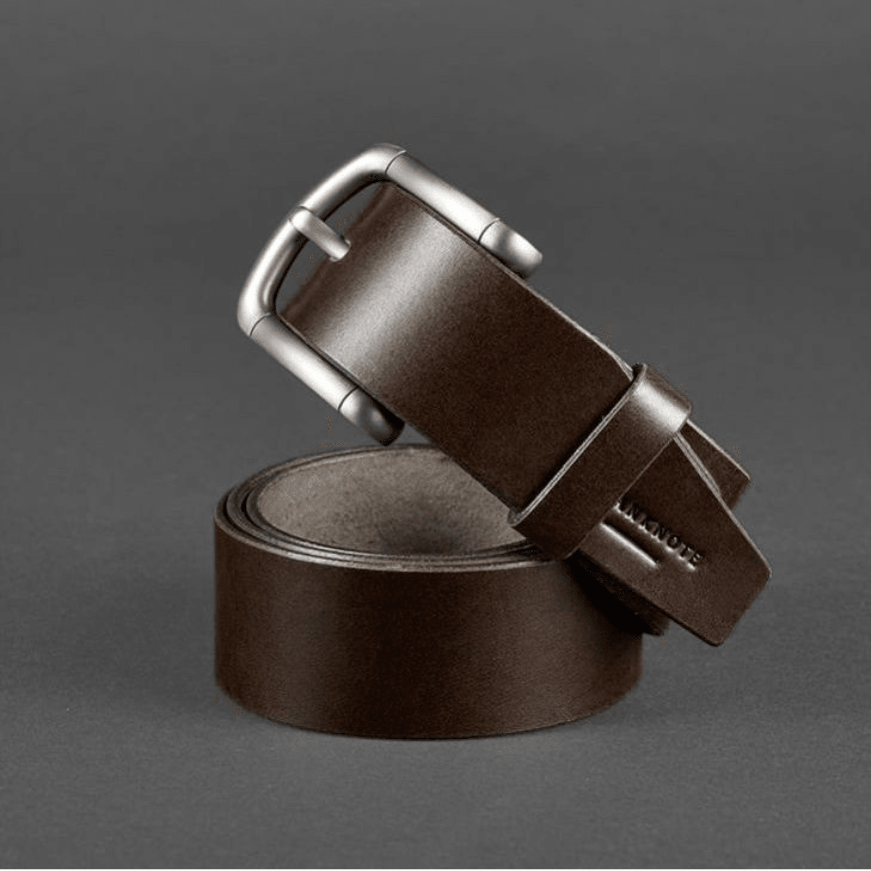 Men's Handmade Brown Leather Jeans Belt – view 3