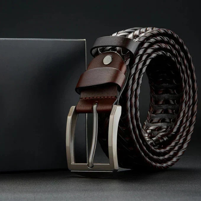 Men's Handcrafted Braided Leather Belt – view 6