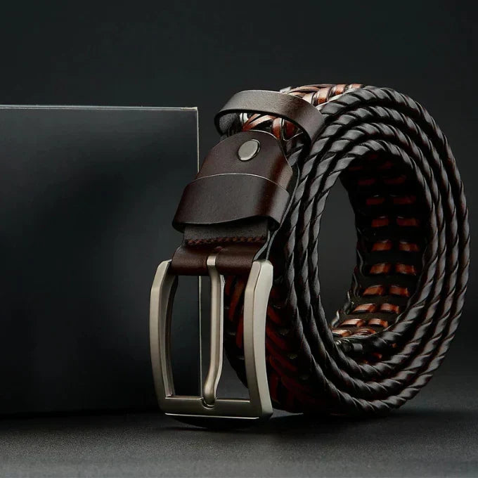 Men's Handcrafted Braided Leather Belt – view 7