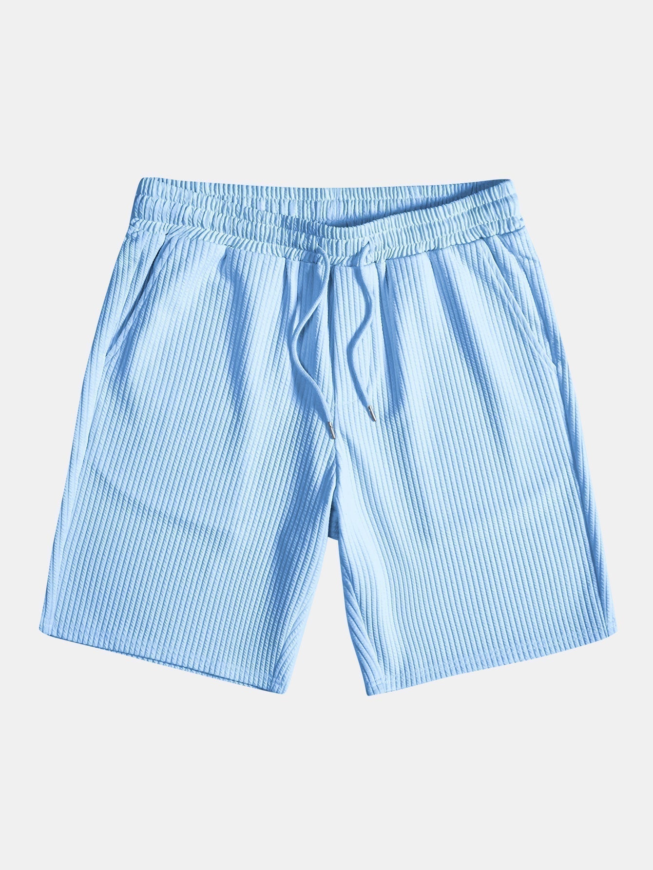 Men's Textured V-Neck Polo & Shorts Set – view 16
