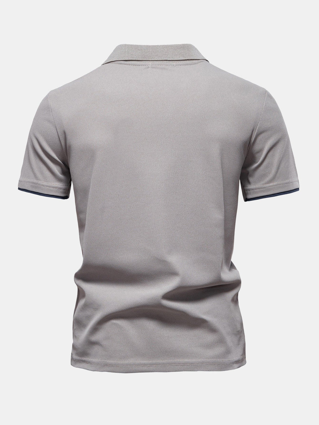 Men's Contrast Piqué V-Neck Polo Shirt – view 10