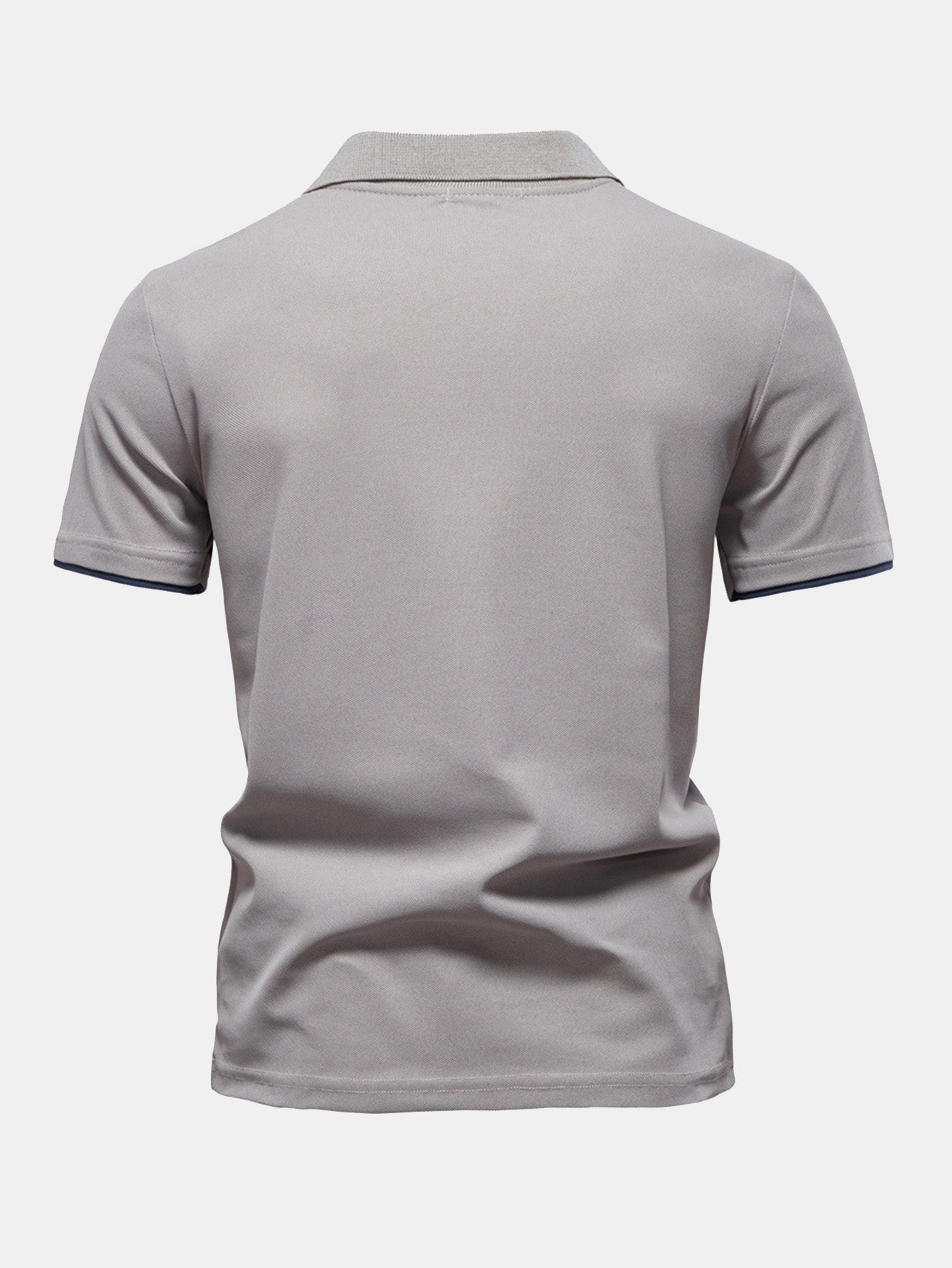 Men's Contrast Piqué V-Neck Polo Shirt – view 10
