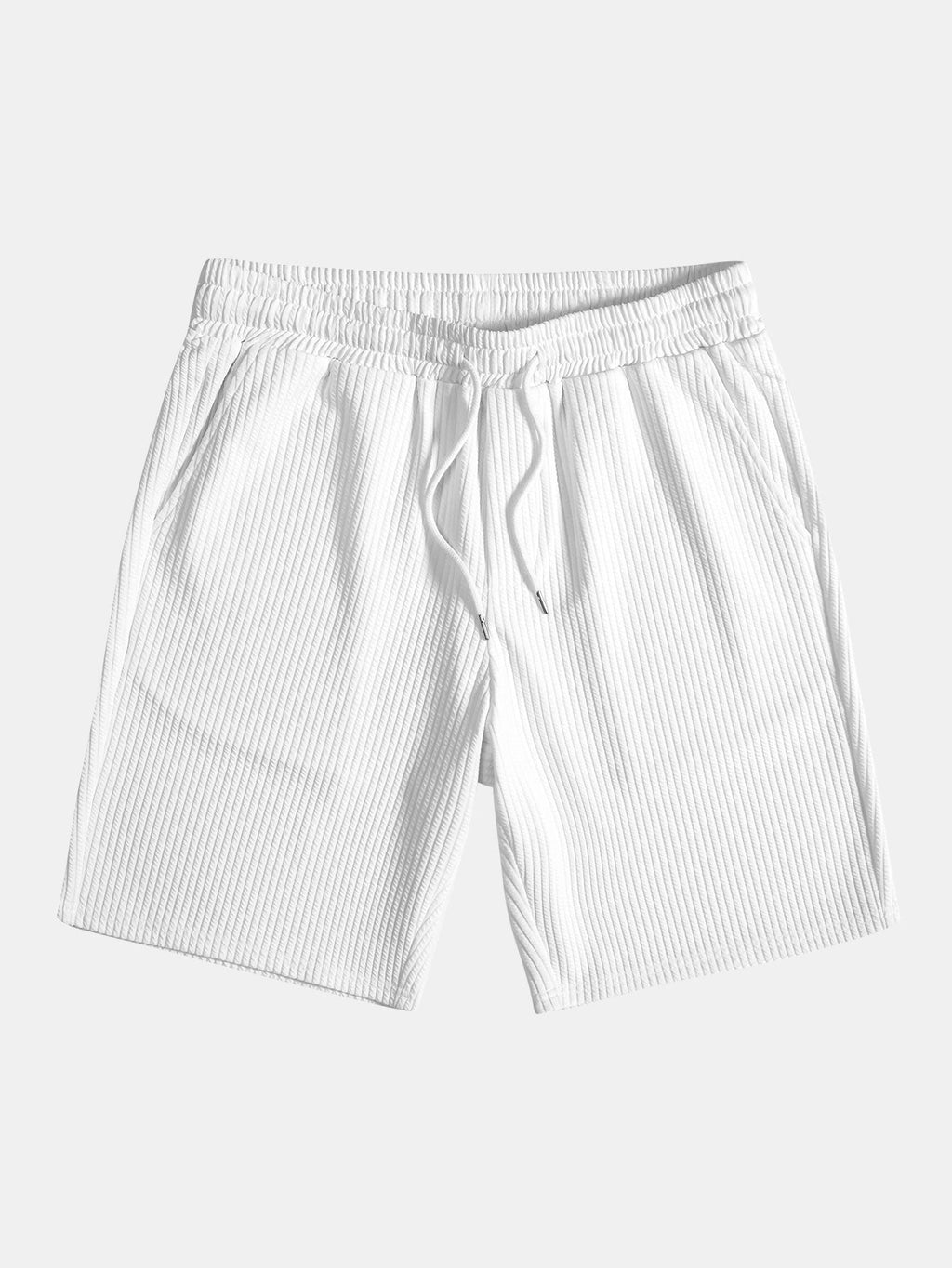 Men's Textured V-Neck Polo & Shorts Set – view 21