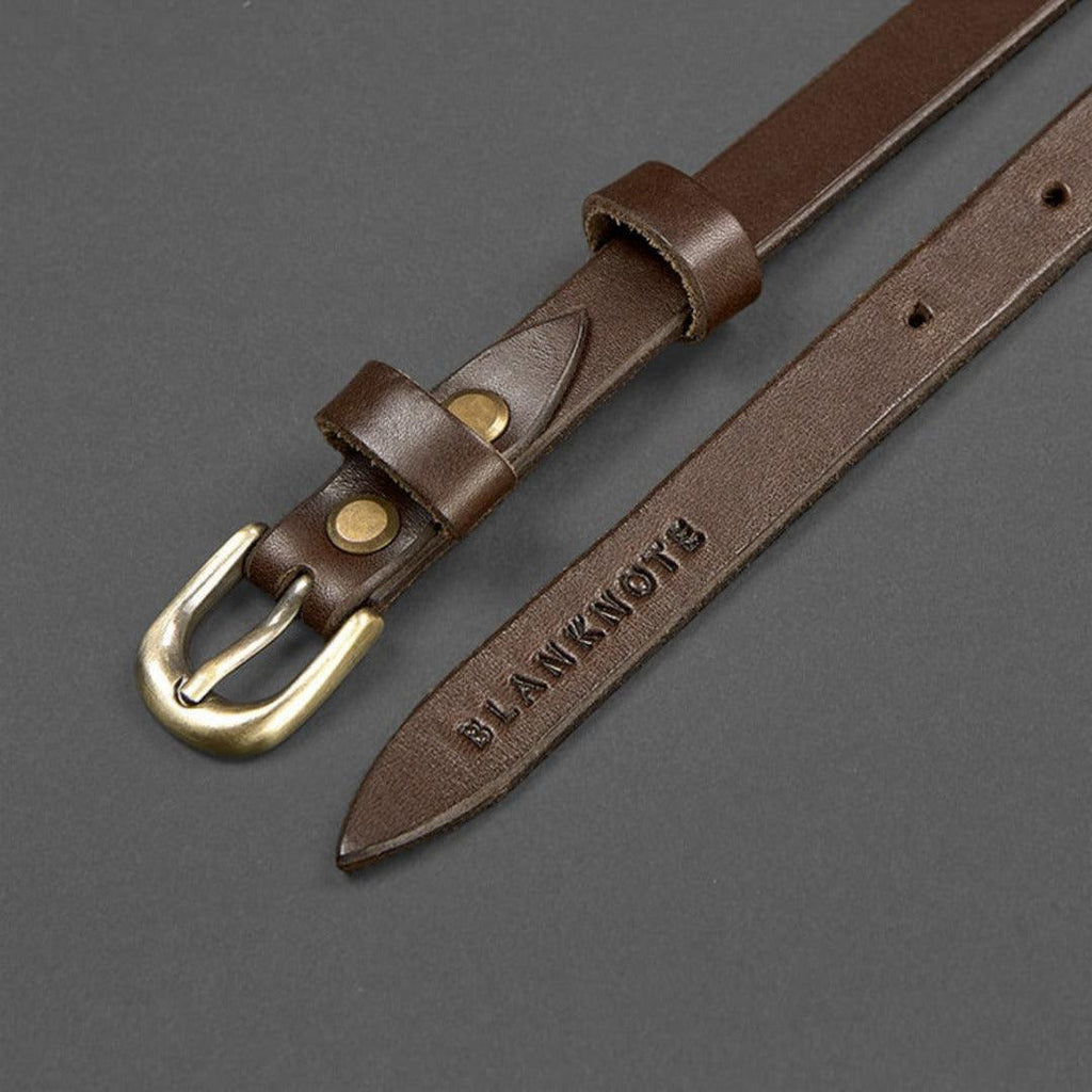 Handmade Narrow Leather Belt – view 7