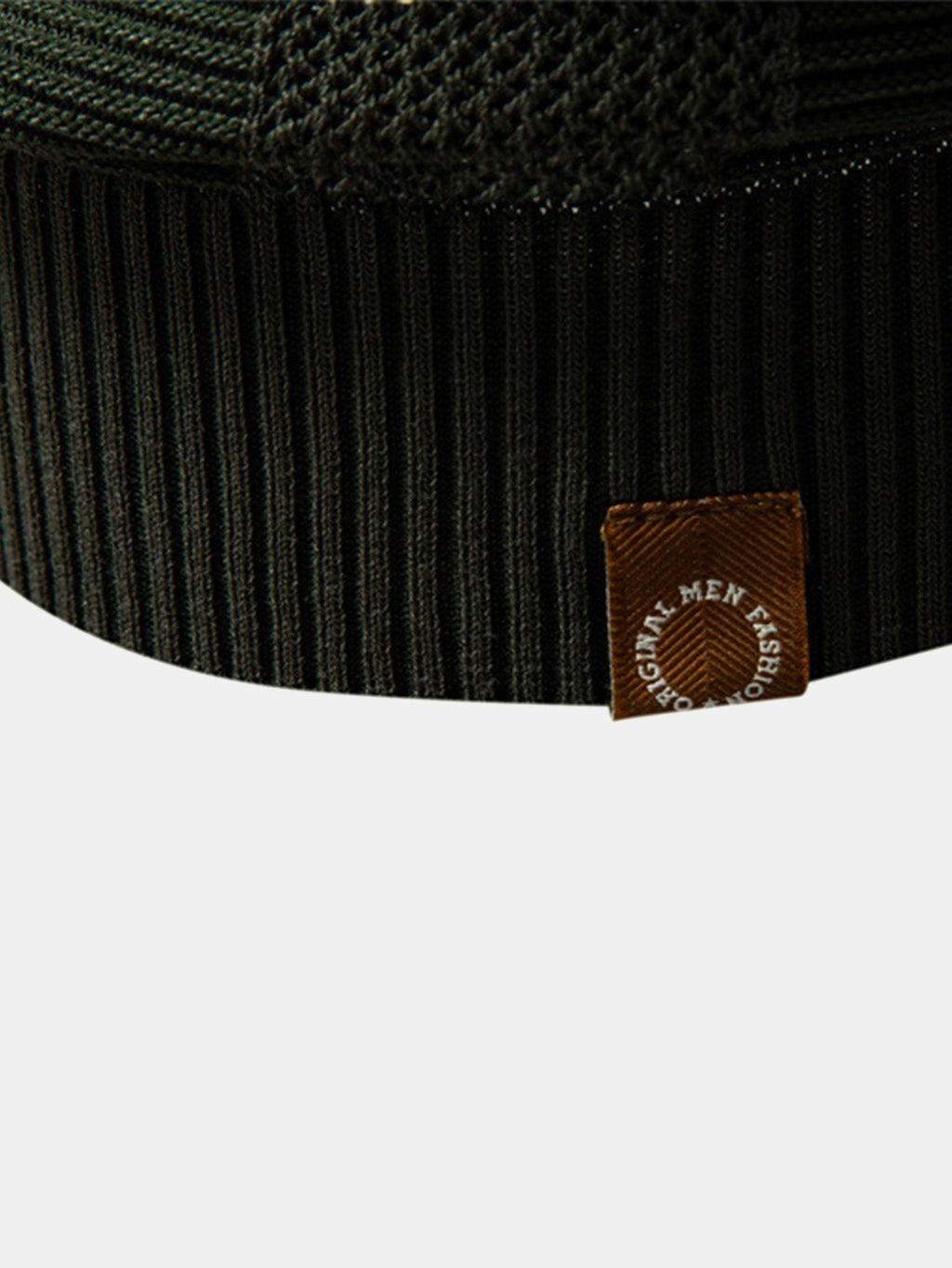 Men's Striped Hollow Knit V-Neck Polo Shirt – view 9