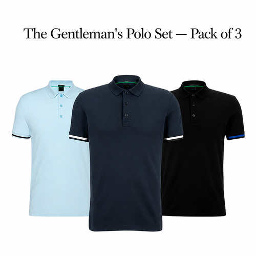 3er-Pack klassische Poloshirts – Belgravia Wear