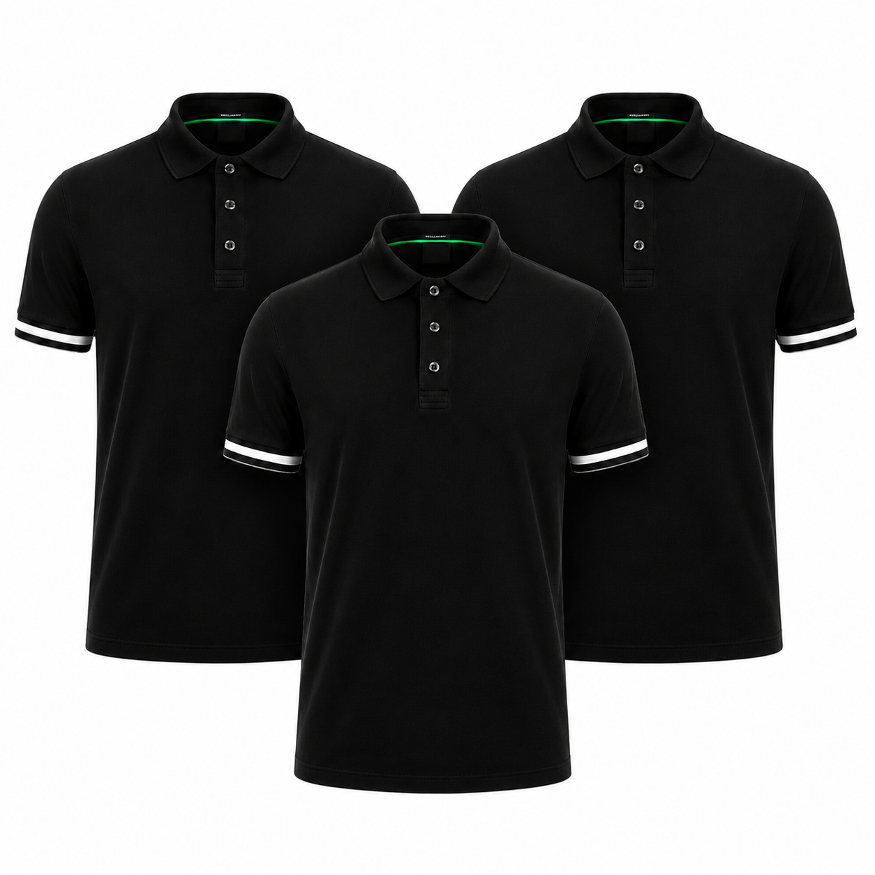 3er-Pack klassische Poloshirts – Ansicht 7