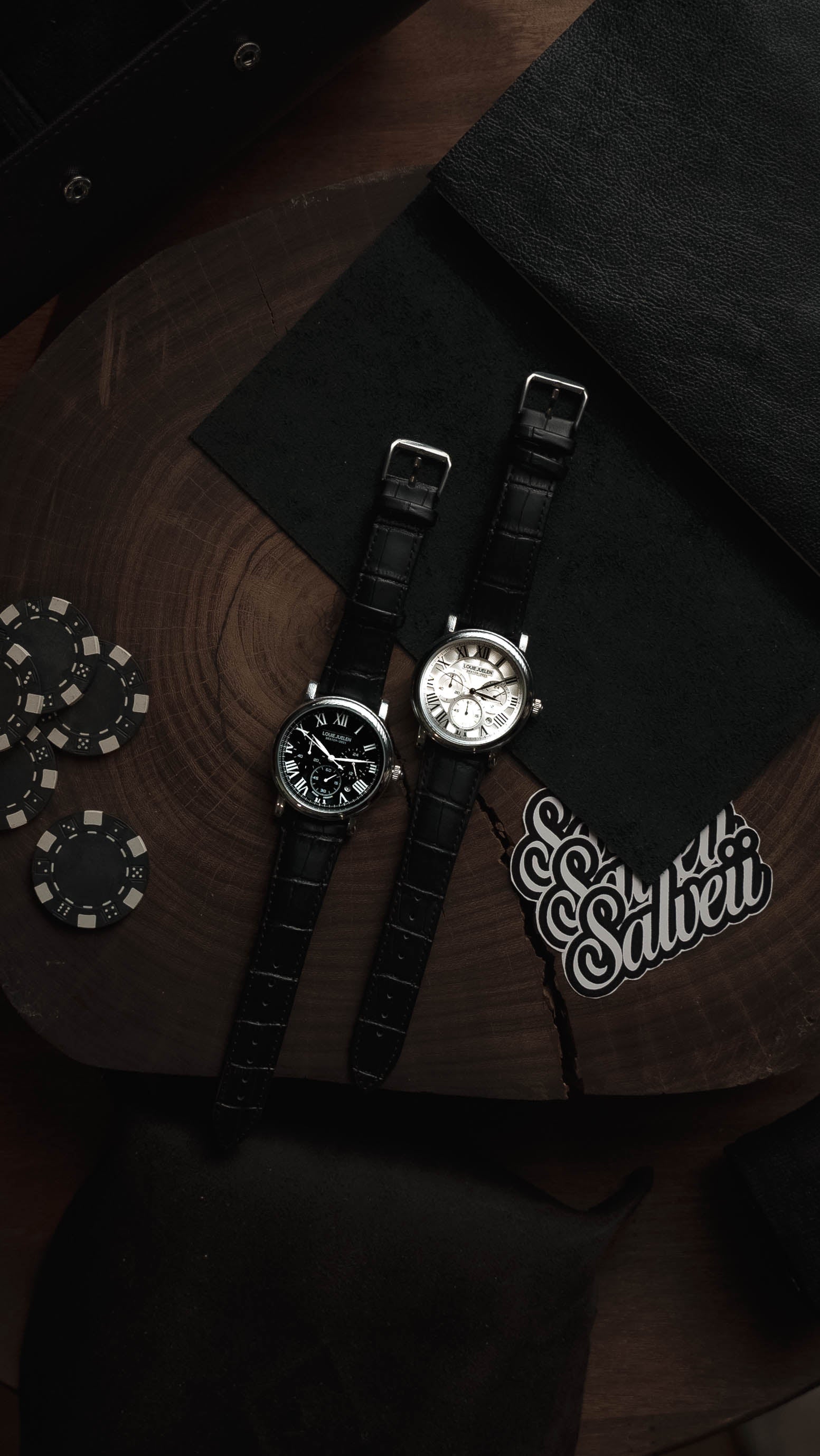 Executive Classic Men's Automatic Leather Strap Watch – view 6