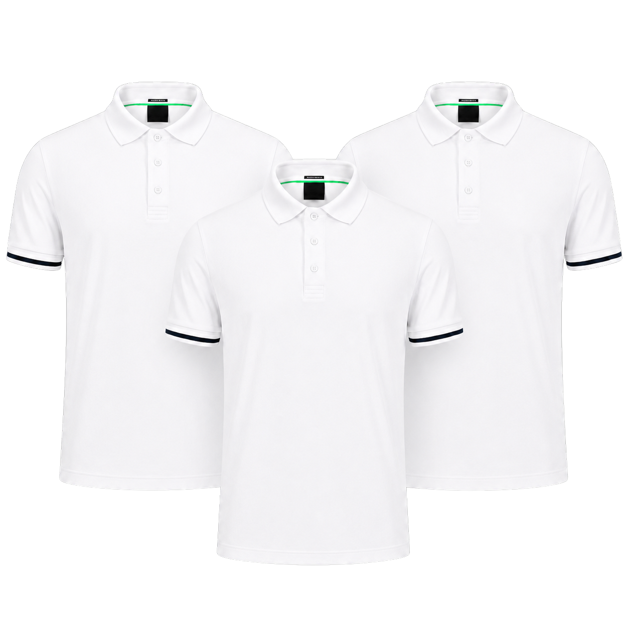 3er-Pack klassische Poloshirts – Ansicht 8