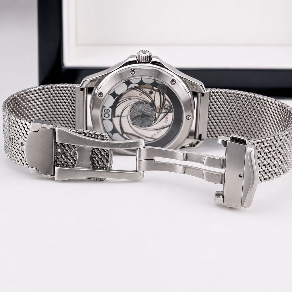 Men's Midnight Blue Steel Diver Watch 300M 42mm – view 2