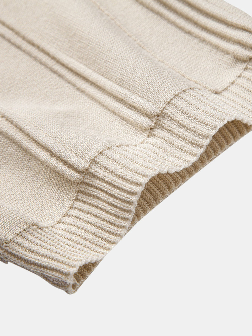 Men's Striped Jacquard Knit Zip Polo Shirt – view 12
