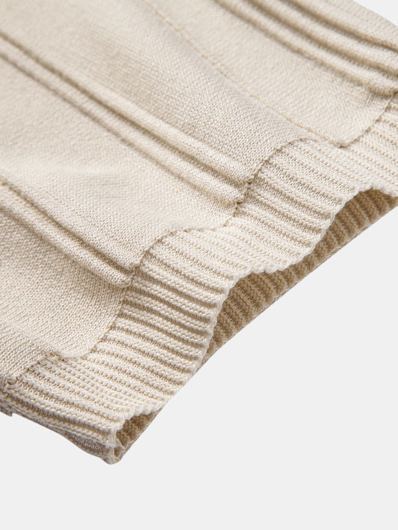 Men's Striped Jacquard Knit Zip Polo Shirt – view 12