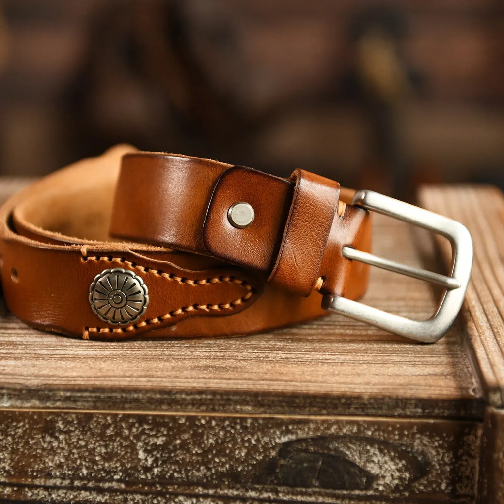 Men's Handcrafted Leather Western Belt – Belgravia Wear