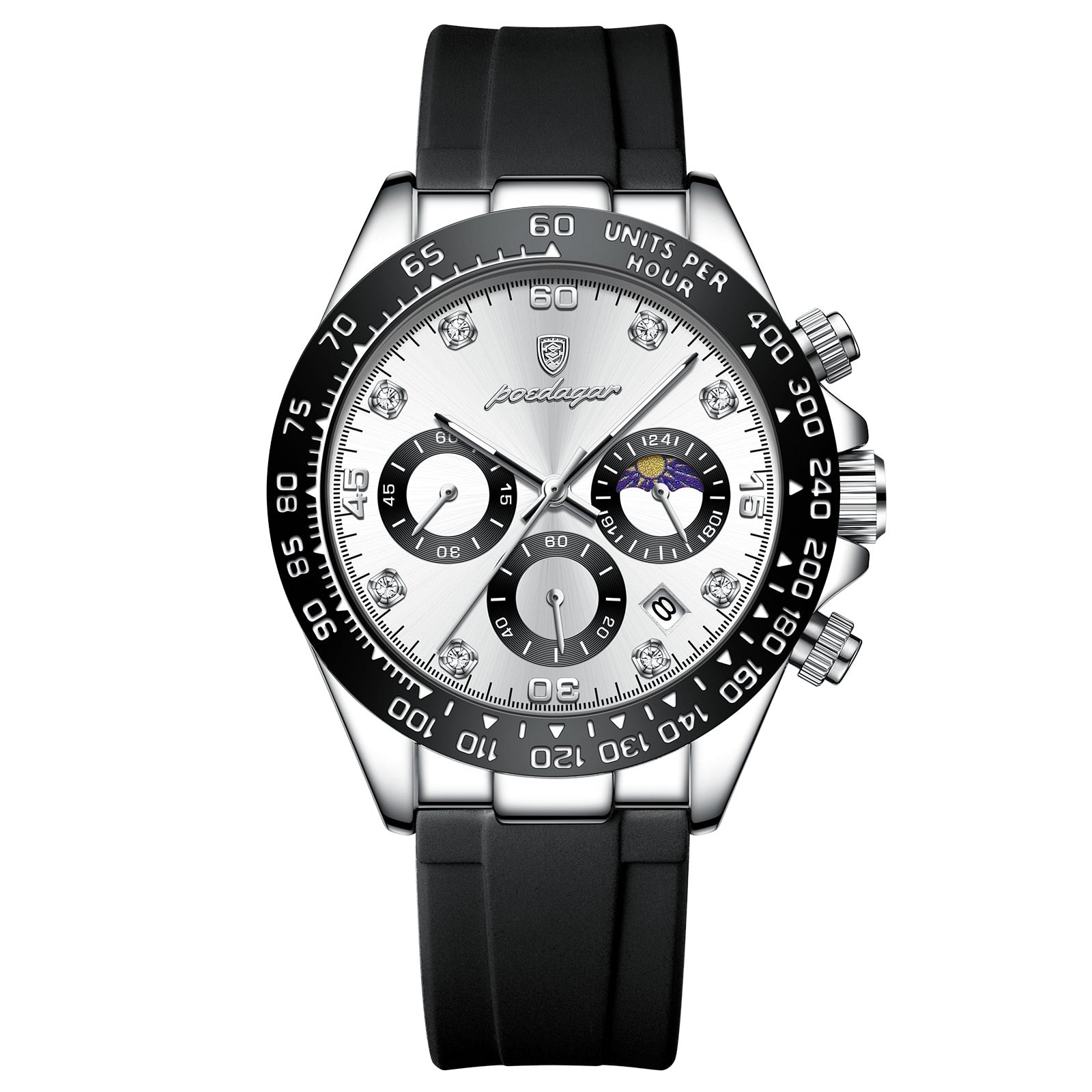 Men's Chronograph Phase Date Steel Watch – view 2
