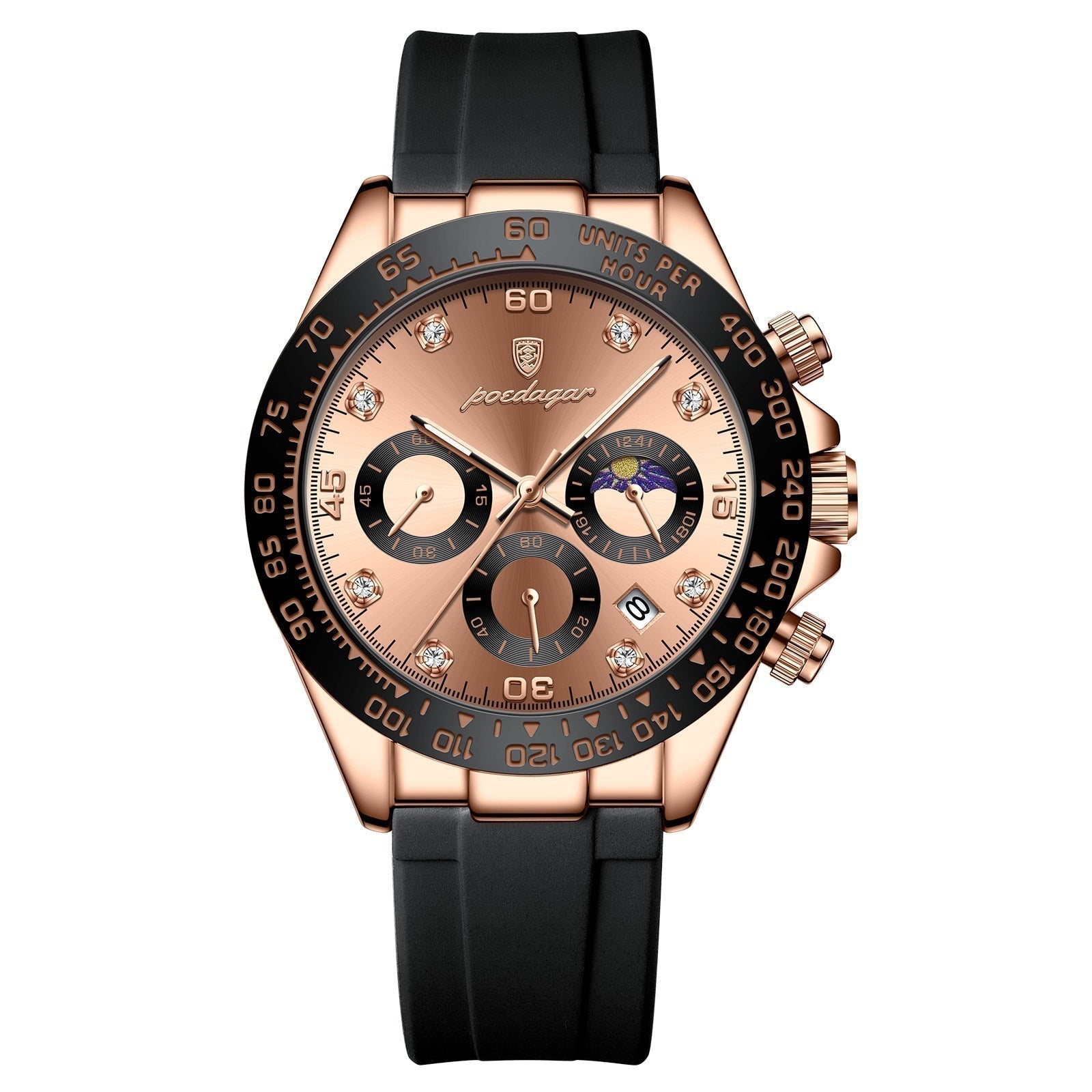 Men's Chronograph Phase Date Steel Watch – view 4