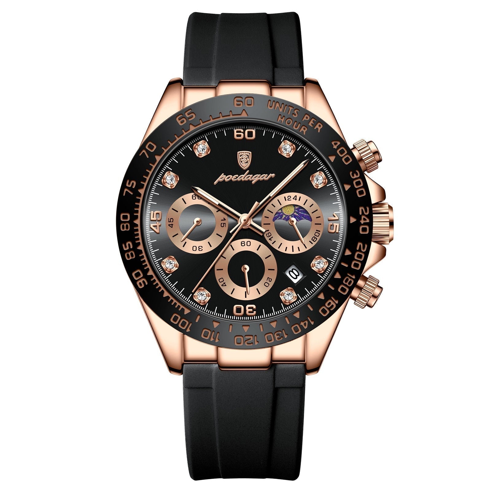 Men's Chronograph Phase Date Steel Watch – view 3