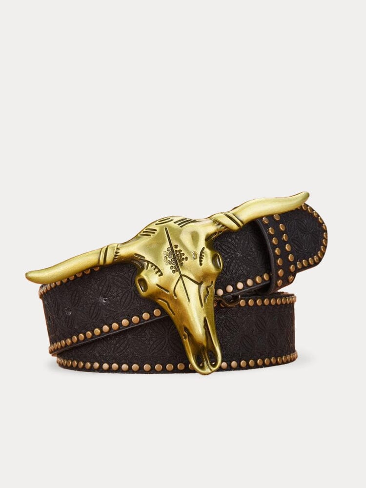 Men's Vintage Western Cowboy PU Belt – view 3