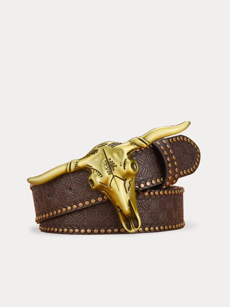 Men's Vintage Western Cowboy PU Belt – view 2