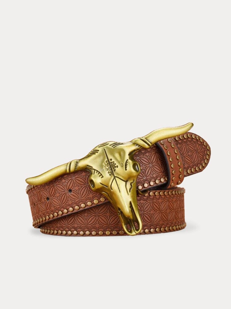 Men's Vintage Western Cowboy PU Belt – Belgravia Wear